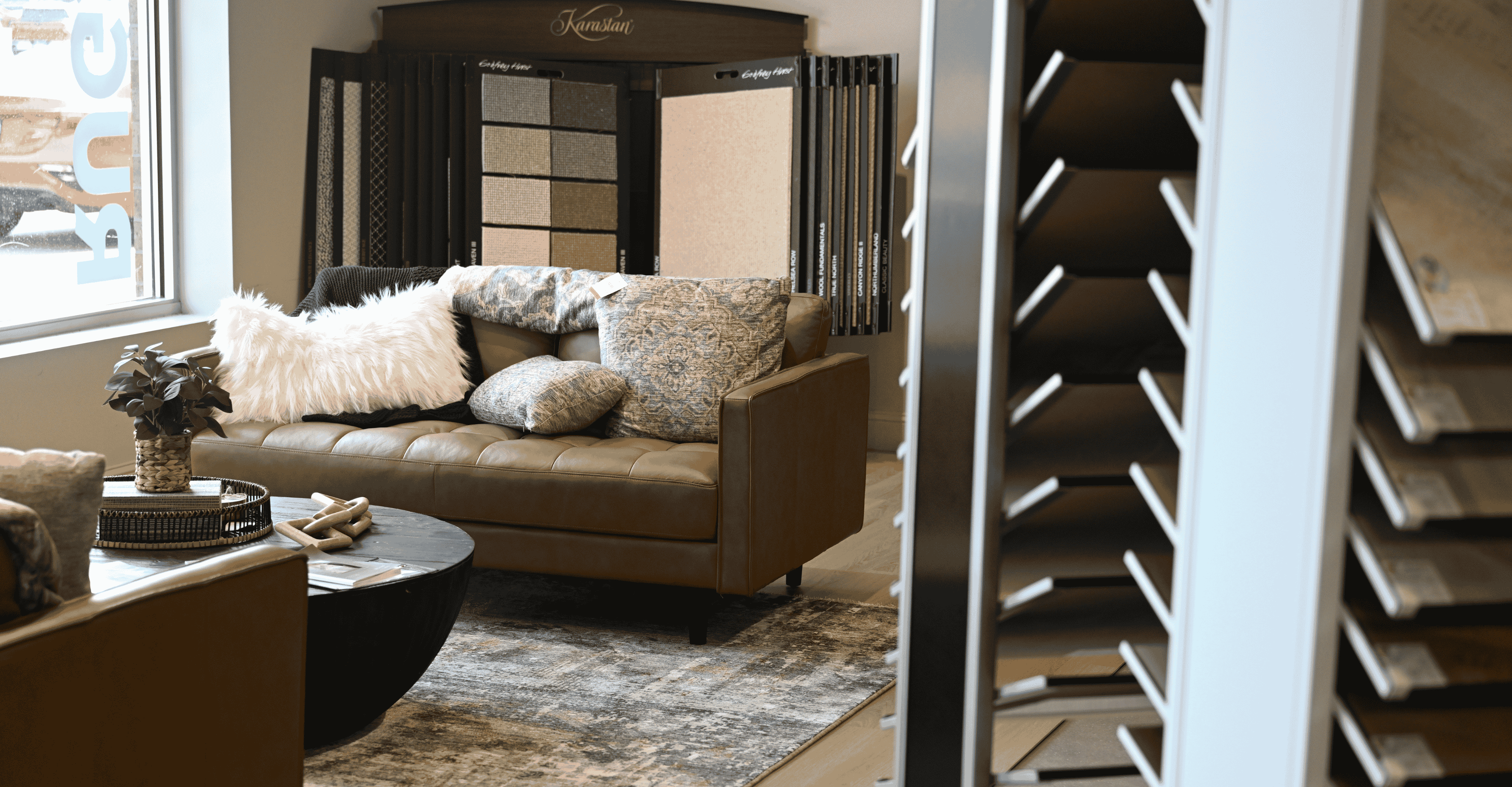 Karastan carpet in a living room