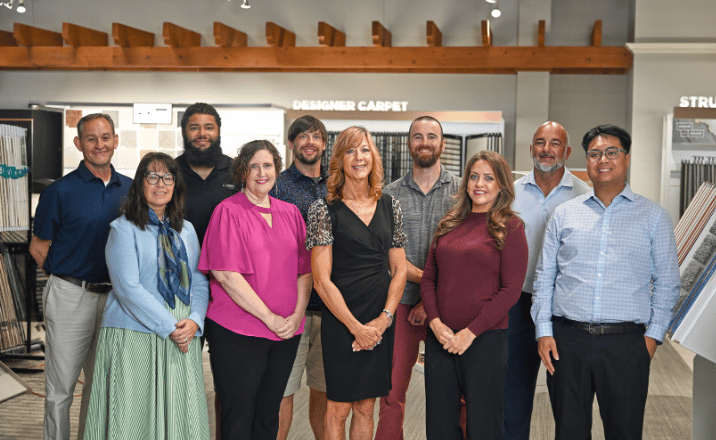 Image of team in their showroom