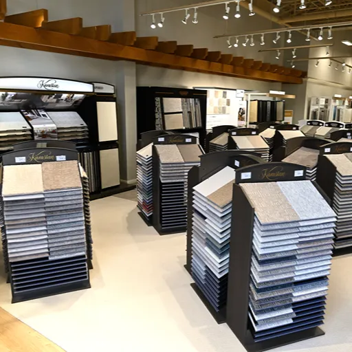 Tile displays at Sioux Falls Carpet One